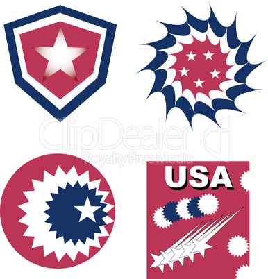 set of usa independent greetings