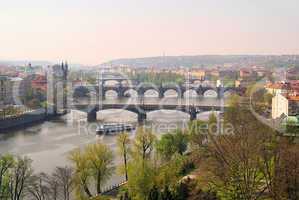 Prag Brücken von oben - Prague bridges aerial view 14