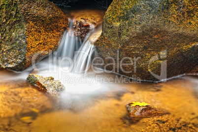 Small natural waterfall.