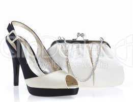 Female shoes and handbag