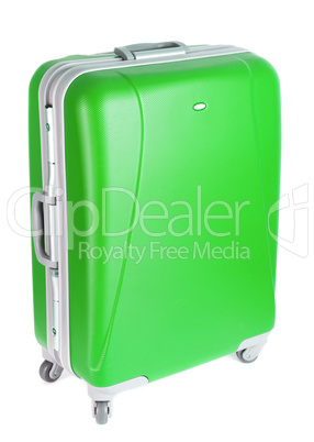 green suitcase