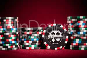 Casino gambling chips