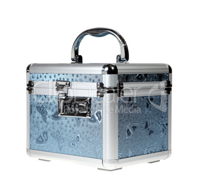 Silvery suitcase