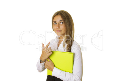 Close-up of a young woman gesturing