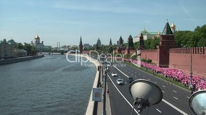 Parade on the Kremlin embankment