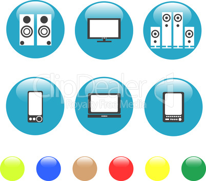 electronics media technical equipment icon