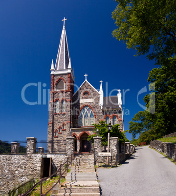 Stone church of Harpers Ferry a national park
