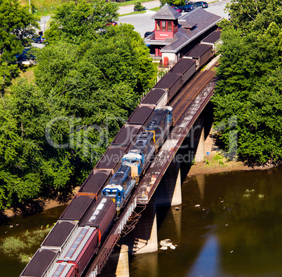 Aerial view Harpers Ferry rail station