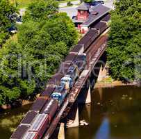 Aerial view Harpers Ferry rail station