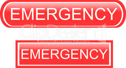 Emergency sign icon