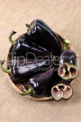 Black sweet pepper