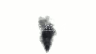 black smoke rising,clouds.Vapor,pollution,gas,Ghost,particle,wind,