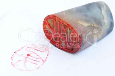 Chinese stone seal and stamp