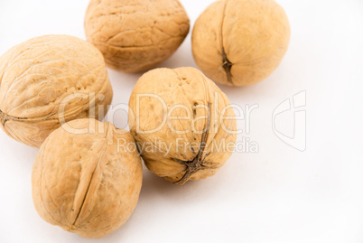 walnuts isolated on white