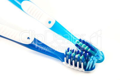 Toothbrushes isolated on white