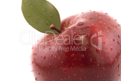 red apple isolated on white