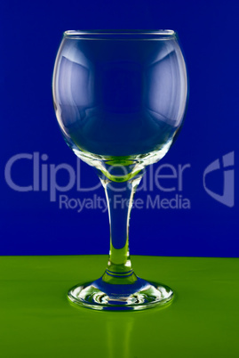 conceptually illuminated glass on a colorful background