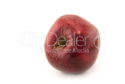 apple with leaf isolated on white