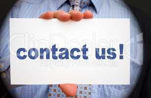 contact us ! - Business Concept