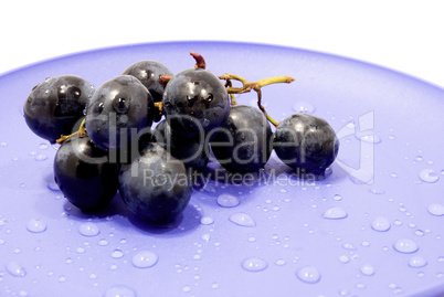 grapes on a plate