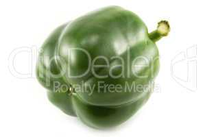 green peppers isolated on white