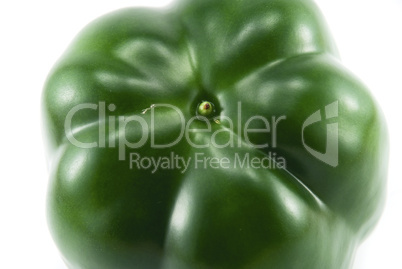 green peppers isolated on white