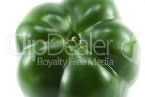 green peppers isolated on white