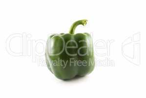 green peppers isolated on white