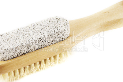 brush for cleaning the body isolated on white