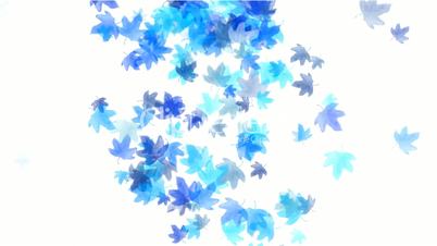 a group of blue leafs falling.pattern,symbol,dream,vision,idea,creativity,vj,beautiful,art,decorative,mind,Game,Led,neon lights,modern,stylish,dizziness,technology,science fiction,future,Fireworks,fire,flame,lighter,stage,dance,spring,joy,happiness,happy,