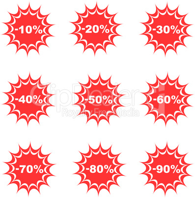 sale percent button web glossy icon