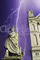 Storm over Piazza Santa Croce Architecture in Florence