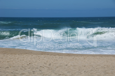 Beach: blue ocean and sand