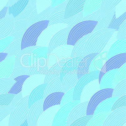 Blue abstract seamless pattern. Water texture.