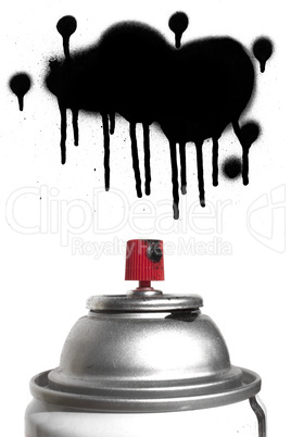 Graffiti spray paint can