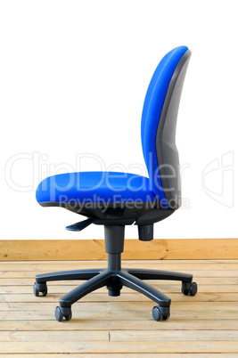 modern blue office chair