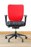 modern red office chair
