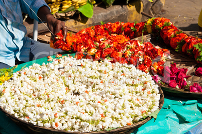 Indische Blumengirlande, Indian Flower Garland