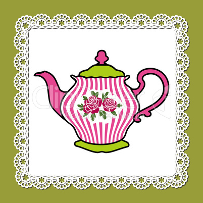 Pink teapot