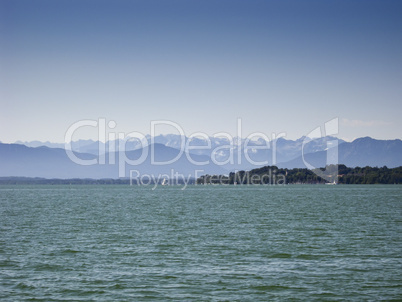 Alps at Starnberg lake