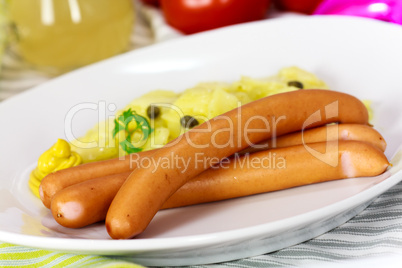 Wiener - Frankfurter mit Kartoffelsalat