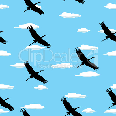 Flying birds pattern