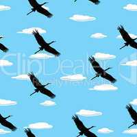 Flying birds pattern