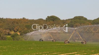 Irrigation system water sprinkler farm