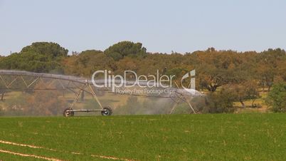 Irrigation system water sprinkler farm