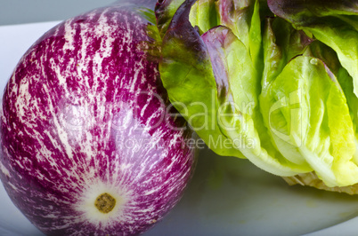 refine white-red aubergine