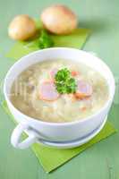 frische Kartoffelsuppe / fresh potato soup