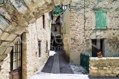 narrow street of the old city