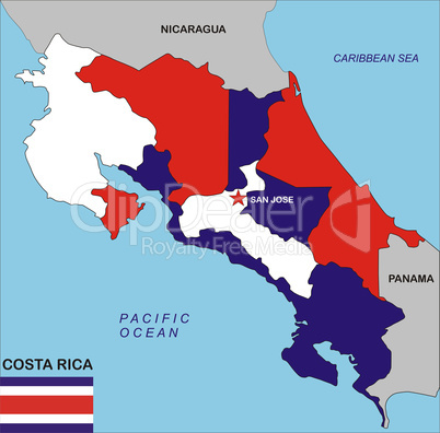 Costa Rica map