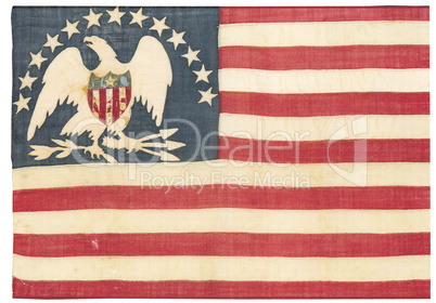 Vintage american flag - distressed grunge usa